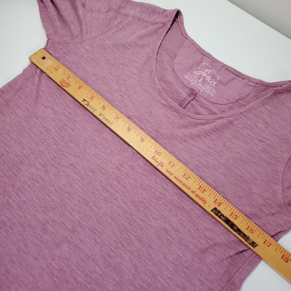 Gramicci Womens Roll Tab Sleeve Pullover Top Small Purple Hiking Travel Casual - Picture 6 of 9